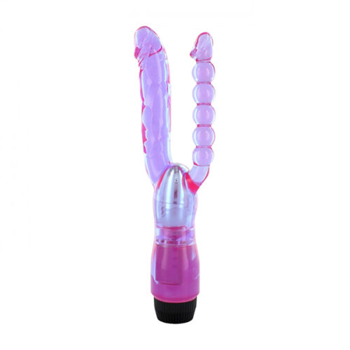 Seven Creations Xcel Double jelly δονητής, μοβ 26 εκ.