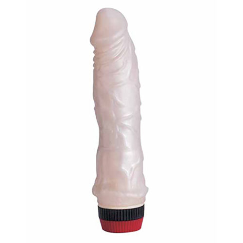 Seven Creations Δονητής Pearly prick, λευκός 19 εκ.